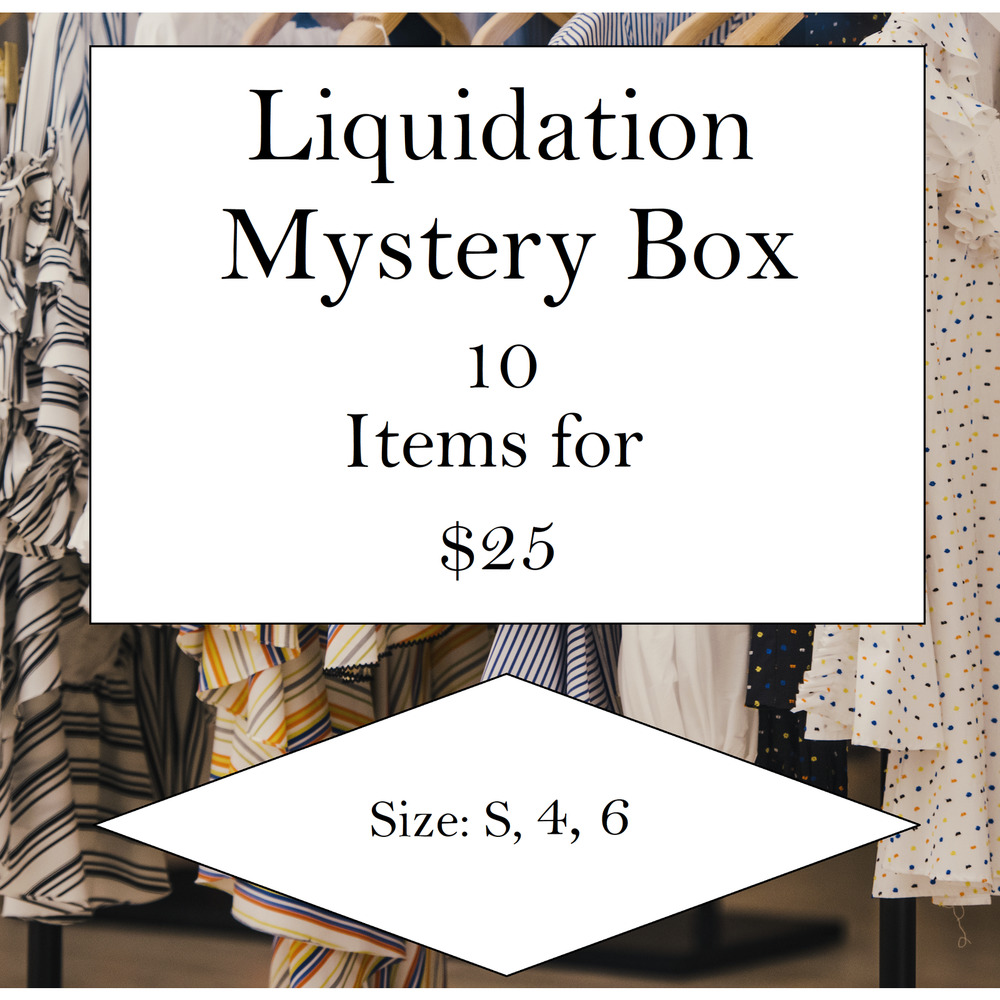 Womens Clothing Liquidation Mystery Box Size Small, 4, 6